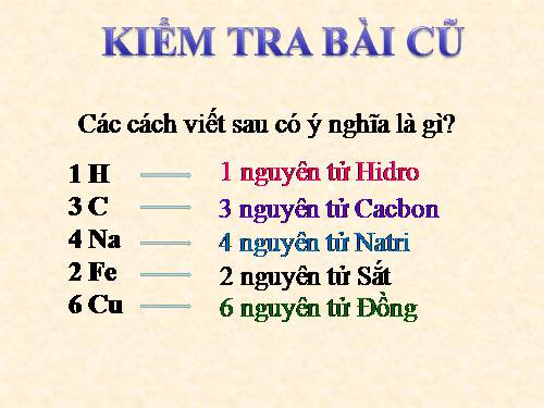 Bài 5. Nguyên tố hoá học