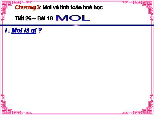 Bài 18. Mol