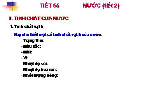 Bài 36. Nước