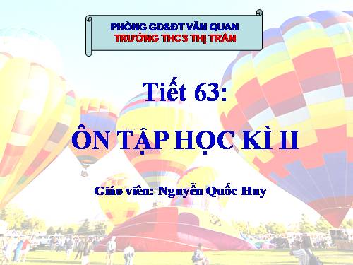 tiết ôn tập học kì II