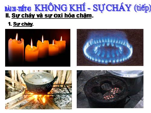 Bài 28. Không khí - Sự cháy