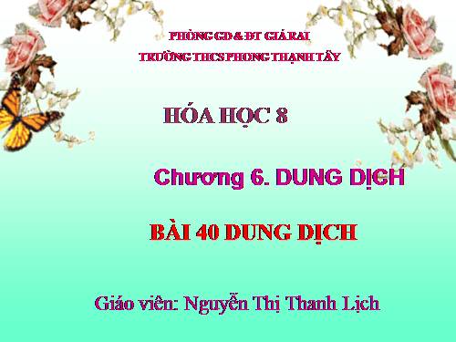 Bài 40. Dung dịch