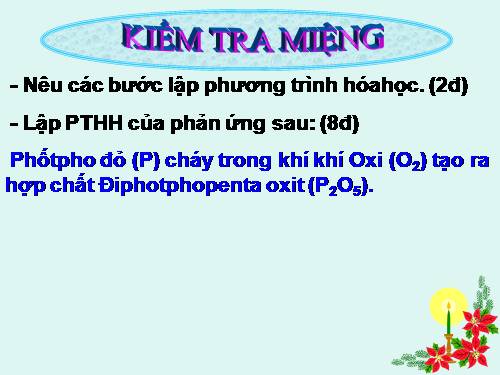 Bài 16. Phương trình hoá học