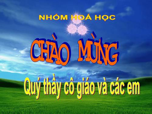 chương  trình ngoại khóa hóa học vui