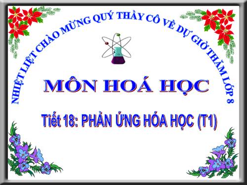 Bài 13. Phản ứng hoá học