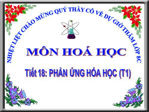 Bài 13. Phản ứng hoá học