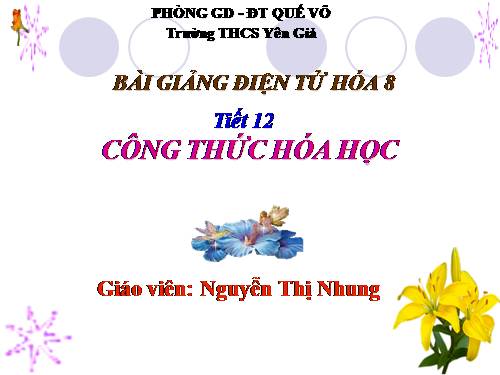 Bài 9. Công thức hoá học