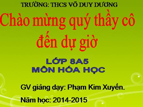 Bài 13. Phản ứng hoá học