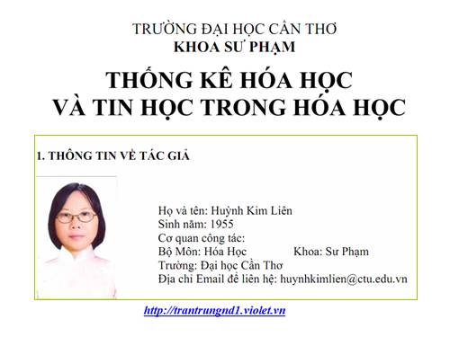 Tin hoc trong hoa hoc