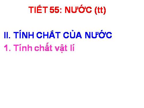 Bài 36. Nước