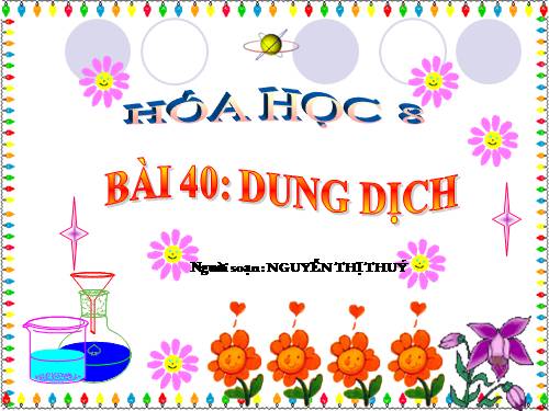 Bài 40. Dung dịch