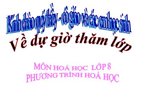 Bài 22. Tính theo phương trình hoá học