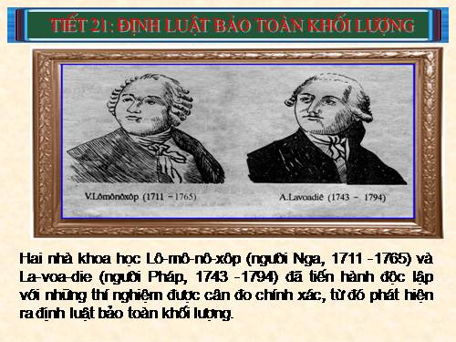 Bài 15. Định luật bảo toàn khối lượng