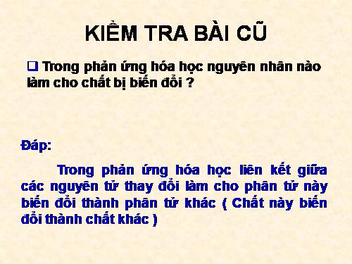 Bài 15. Định luật bảo toàn khối lượng