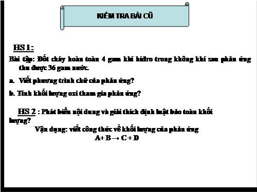 Bài 13. Phản ứng hoá học