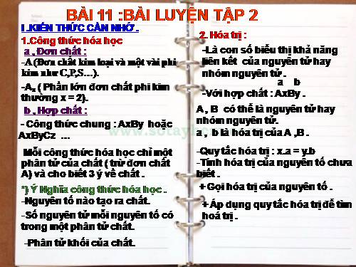 Bài 11. Bài luyện tập 2