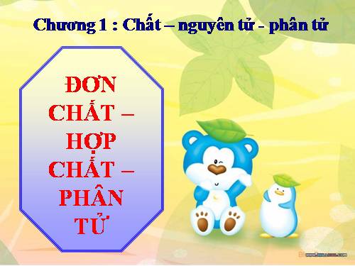 Bài 6. Đơn chất và hợp chất - Phân tử