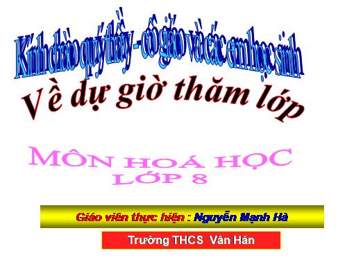 Bài 16. Phương trình hoá học