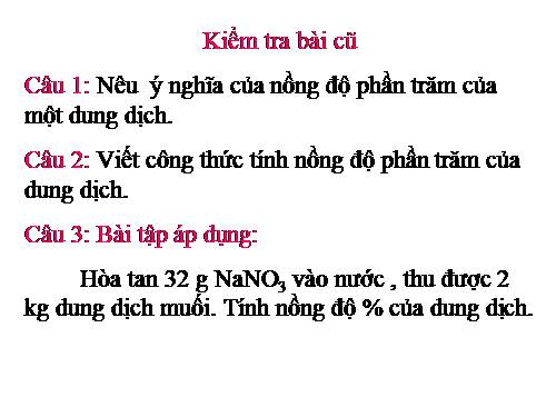 Bài 42. Nồng độ dung dịch