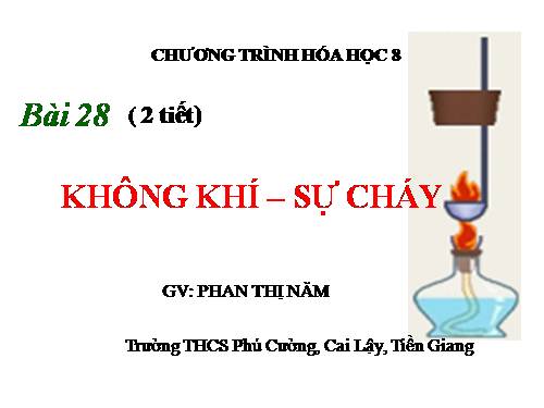 Bài 28. Không khí - Sự cháy