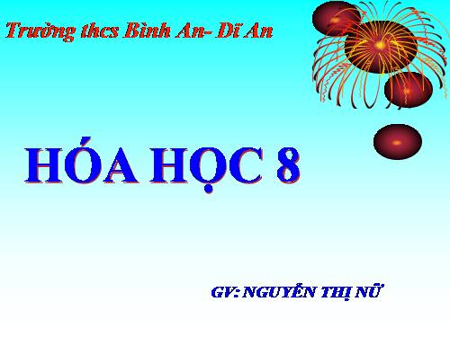 Bài 13. Phản ứng hoá học