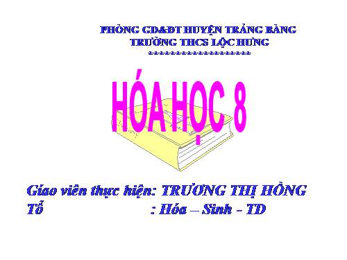 Bài 33. Điều chế khí hiđro - Phản ứng thế