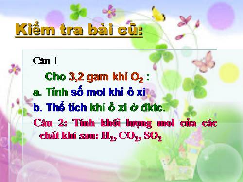 TỈ KHỐI CỦA CHẤT KHÍ