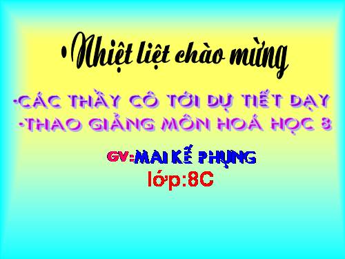 Bài 13. Phản ứng hoá học