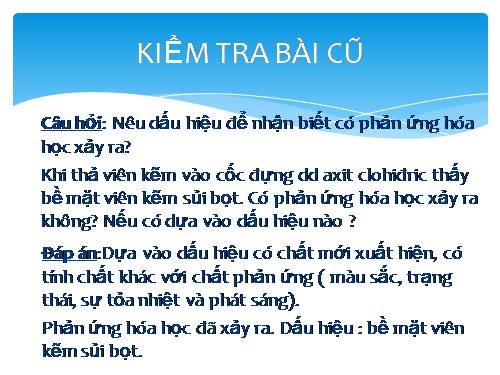 Bài 15. Định luật bảo toàn khối lượng