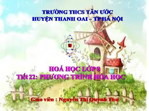 Bài 16. Phương trình hoá học