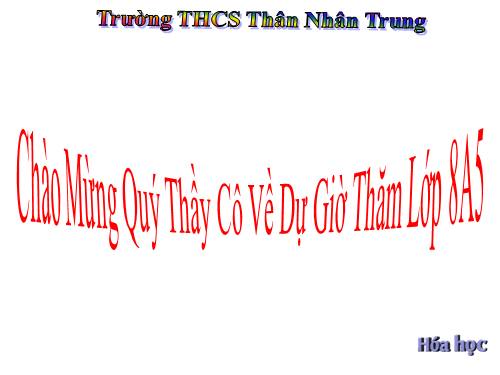 Bài 16. Phương trình hoá học