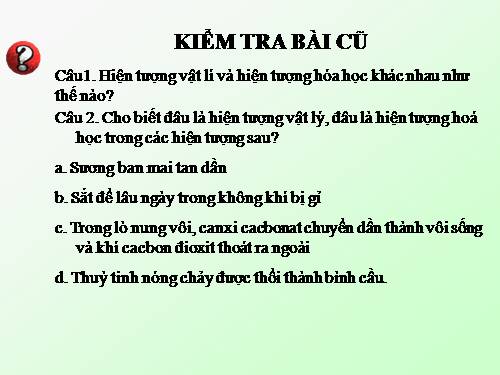 Bài 13. Phản ứng hoá học