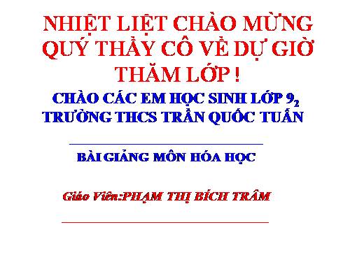 Ôn tập học kỳ I (hóa 8)