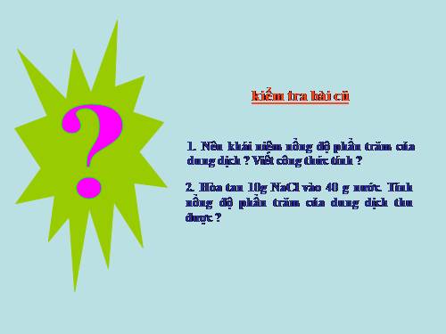 Bài 42. Nồng độ dung dịch