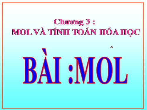 Bài 18. Mol