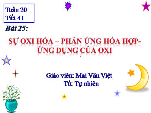 Bài 25. Sự oxi hoá - Phản ứng hoá hợp - Ứng dụng của oxi