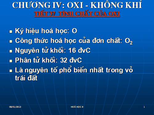 Bài 24. Tính chất của oxi