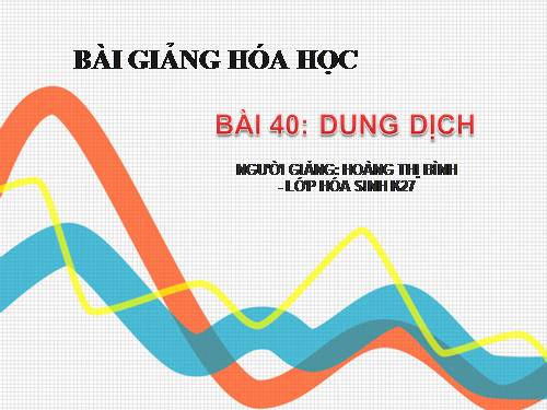 Bài 40. Dung dịch