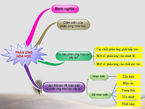 Bài 13. Phản ứng hoá học