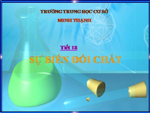 Bài 12. Sự biến đổi chất