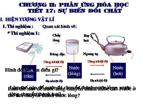 Bài 12. Sự biến đổi chất