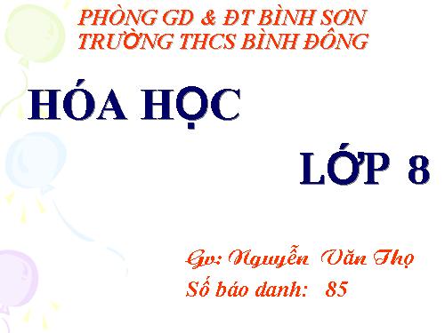 Bài 13. Phản ứng hoá học