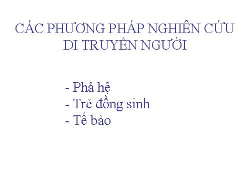 Phuong phap nghiên cứu pha hệ