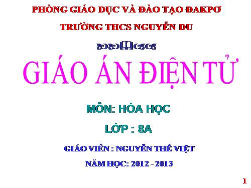 Bài 13. Phản ứng hoá học