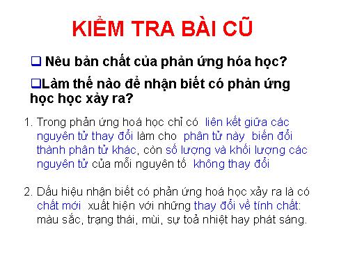 Bài 15. Định luật bảo toàn khối lượng