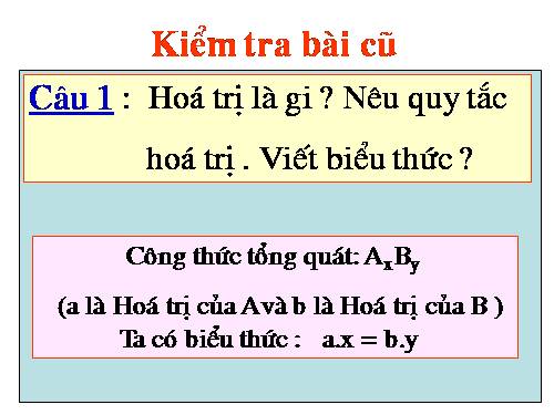 Bài 10. Hoá trị