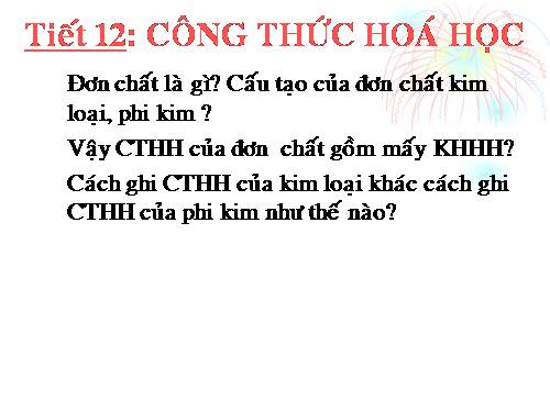 Bài 9. Công thức hoá học