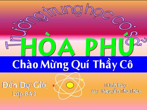 Bài 13. Phản ứng hoá học