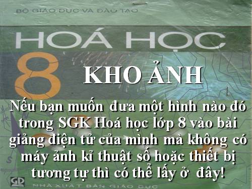 ẢNH SGK HÓA 8