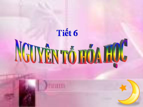 Bài 5. Nguyên tố hoá học